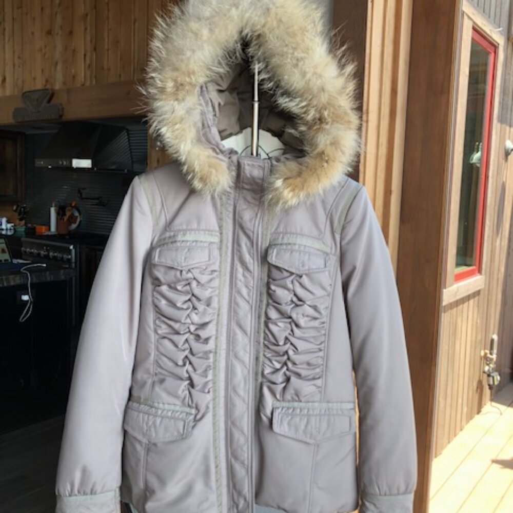 Elie Tahari Short Winter Coat w/Removable Faux Fur (S/P)